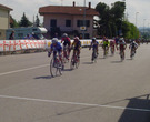 Lo sprint del gruppo vinto da Celli